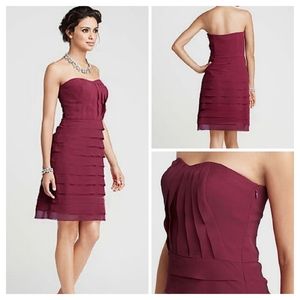 Ann Taylor NWT, Red, A-Line Strapless Dress, Women's Size 8